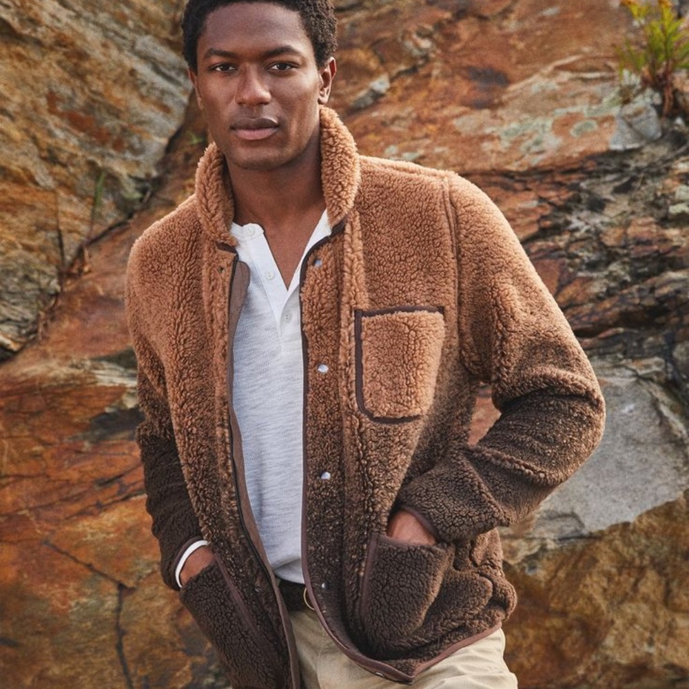 Todd Snyder Adirondack Ombré Sherpa Chore Jacket